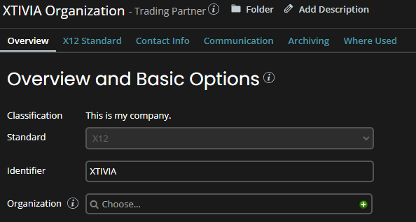 Boomi Trading Partner Setup Overview and Basic Options
