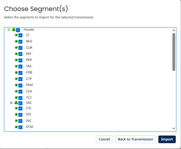 How to Read EDI Document and Import Profile in Boomi Choose Segment