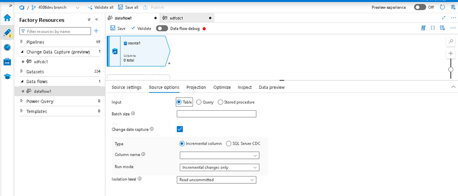 Change Data Capture Using Azure Data Factory Resources