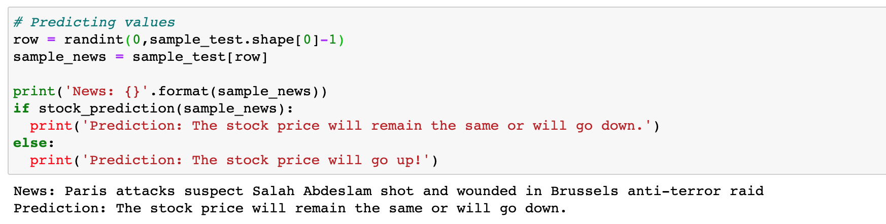 Sentiment Analysis Using Python Predicting Values 1