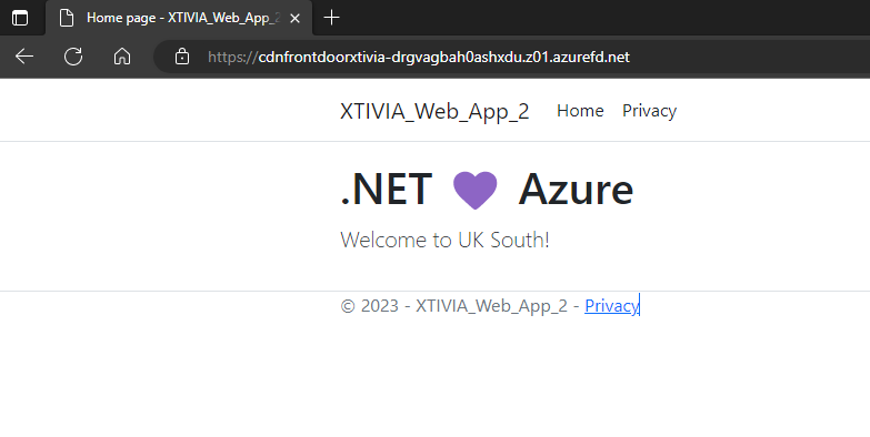 Deploying Azure Front Door with a Web Application Firewall using Custom Rules UK Web Application