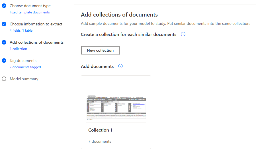 Automated Purchase Order Processing with Microsoft Power Automate and AI Builder Add Collections of Docs