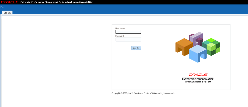 Customizing Hyperion EPM Workspace Login Page Before Customizations