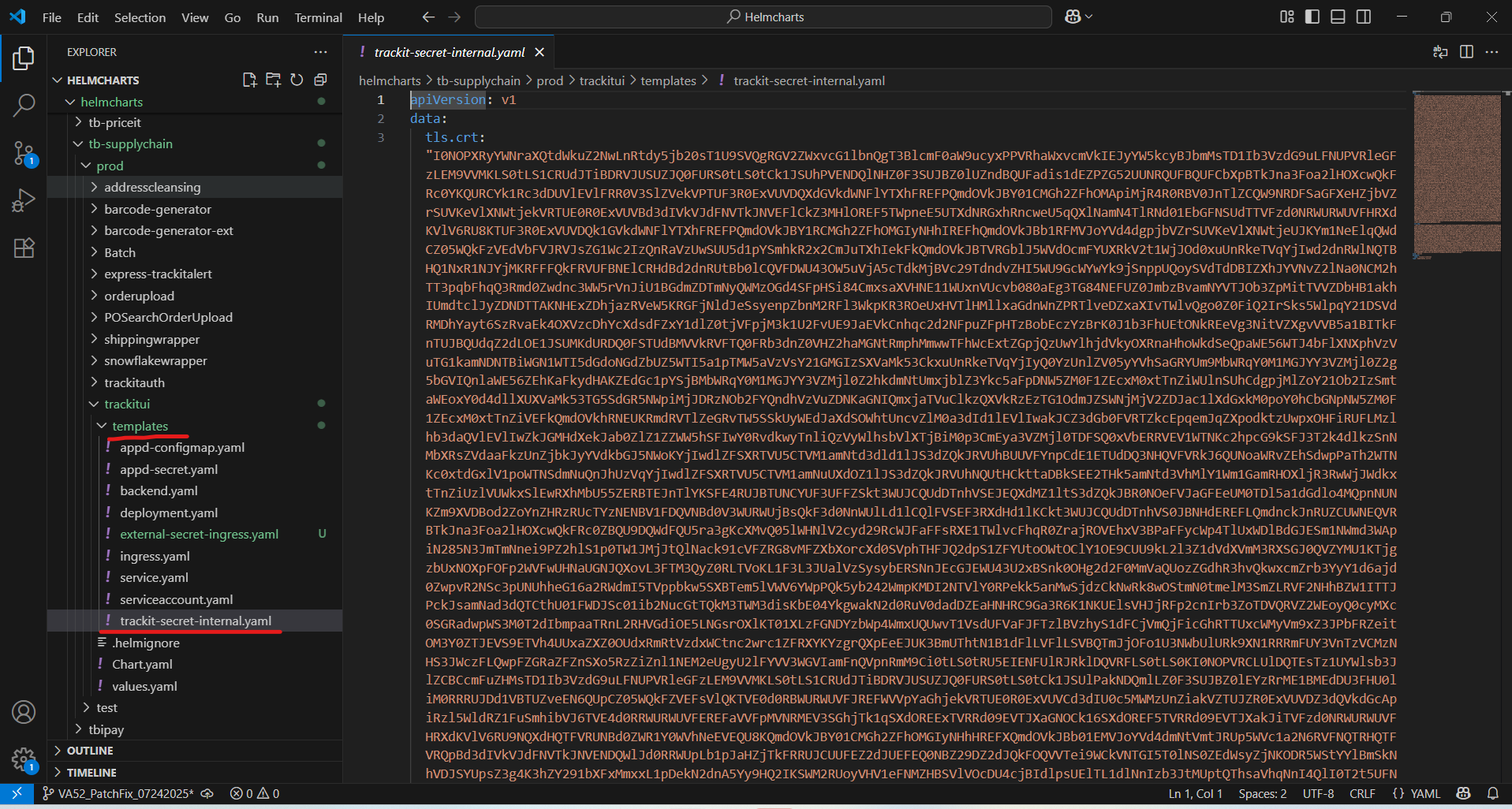 Automating SSL:TLS Certificate Renewal for GKE Workloads Delete Existing trackit-secret-internal.yaml