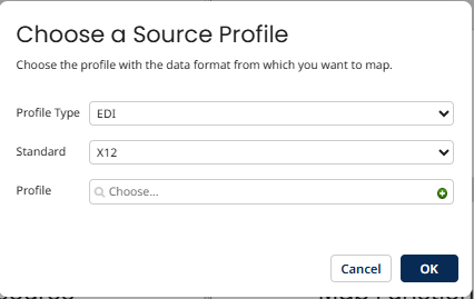 How to Read EDI Document and Import Profile in Boomi Choose a Source Profile