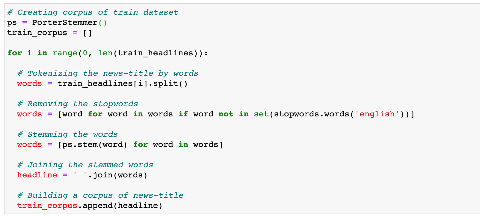 Sentiment Analysis Using Python Create Corpus for Test Data Set