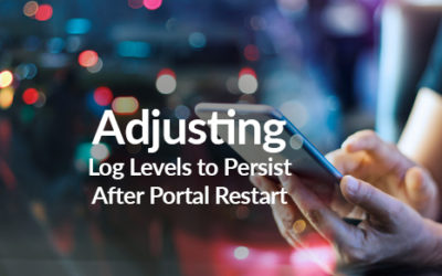 Adjusting Log Levels to Persist After Portal Restart
