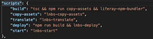 Angular and Liferay npm bundler - package json scripts