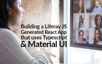 Building a Liferay JS Generated React App that uses Typescript & Material UI