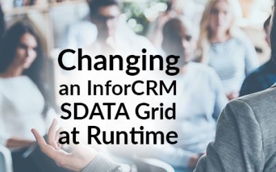 Changing an InforCRM SDATA grid at runtime