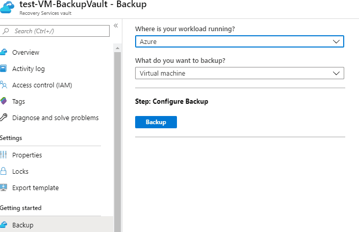 How to Use Azure Backup Services Configuring Azure Backup Workload