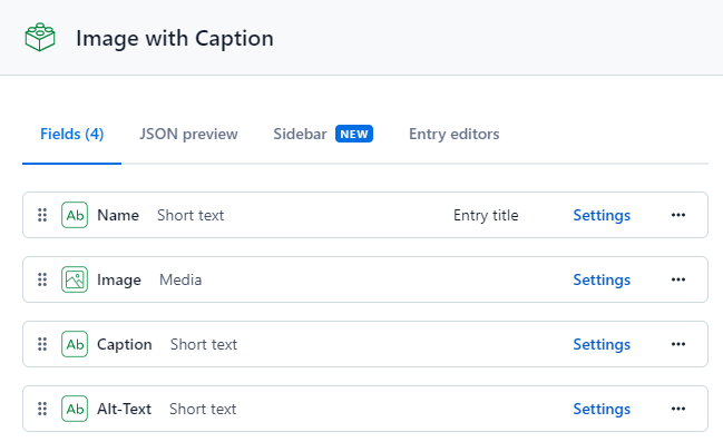 Contentful Content Model Media Wrapper