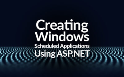 Creating Windows Scheduled Applications Using ASP.NET