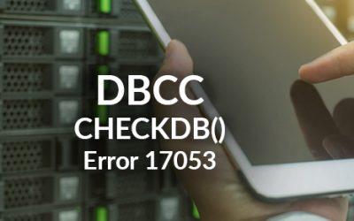 DBCC CHECKDB() Error 17053