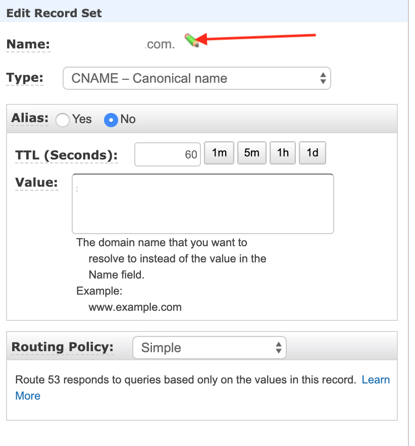 DNS record configure DNS forwarding