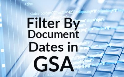 Filter by document dates in GSA (Google Search Appliance)