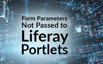 Form Parameters Not Being Passed to Portlets on Liferay