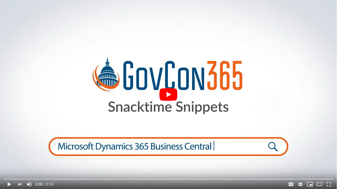 GovCon365 | Snacktime Snippets