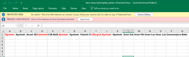 Guide to Informatica Axon system objects template