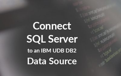 How to connect SQL Server to an IBM UDB DB2 data source