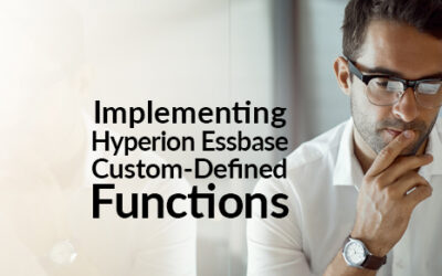 Implementing Hyperion Essbase Custom-Defined Functions