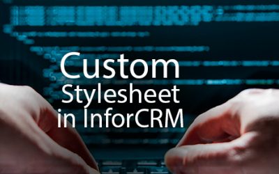 Including a custom stylesheet in InforCRM