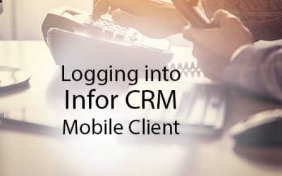 Logging into the Infor CRM Mobile Client with an iPhone / iPad