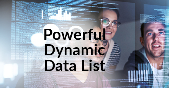 Make your dynamic data list more powerful