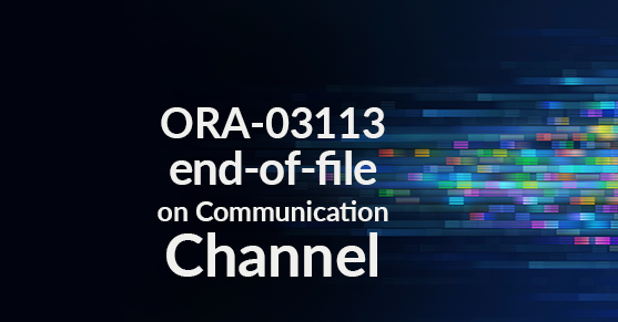 ORA-03113 end-of-file on communication channel