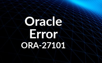 ORA-27101: shared memory realm does not exist