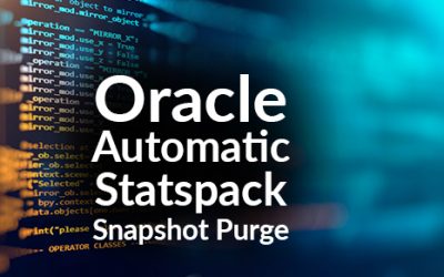 Oracle Automatic statspack snapshot purge