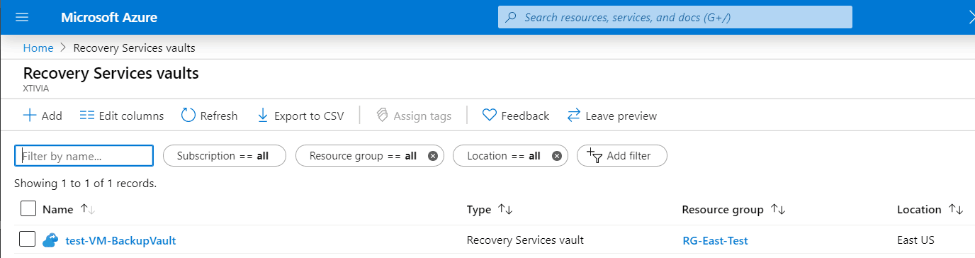 How to Use Azure Backup Services Recovery Services Vault