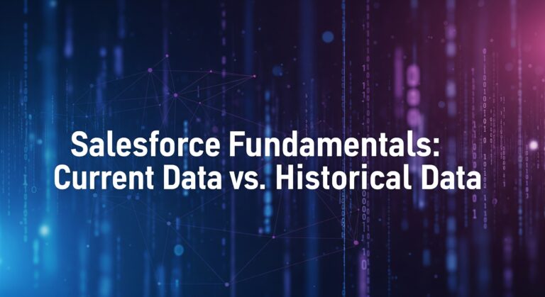 Salesforce Fundamentals: Current Data vs. Historical Data