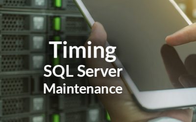 Timing Your SQL Server Maintenance Jobs
