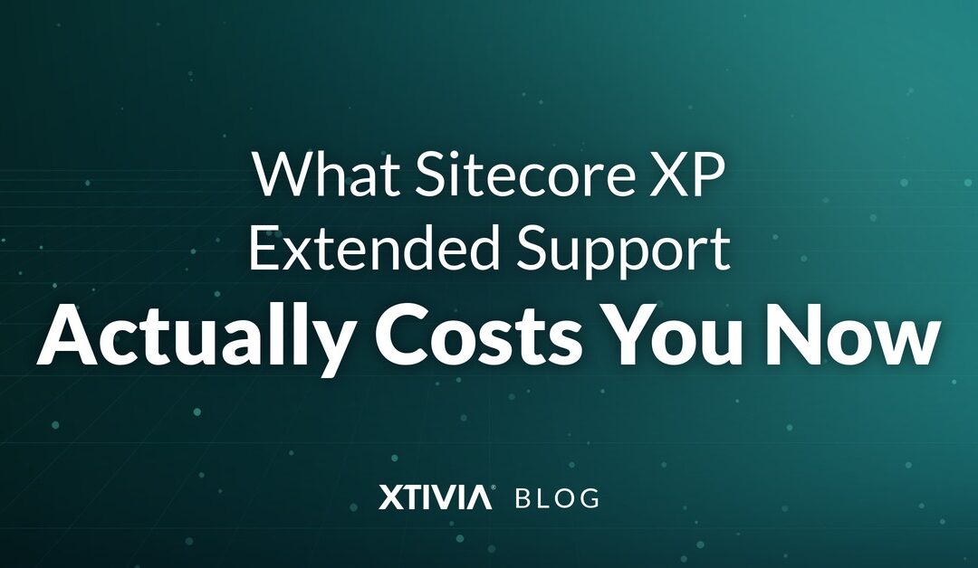 What Sitecore XP Extended Support Actually Costs You Now