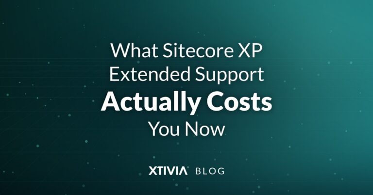 What Sitecore XP Extended Support Actually Costs You Now