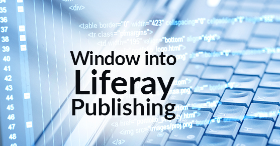 window into liferay publishing