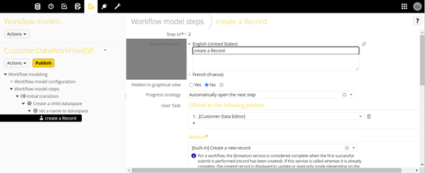 Workflow Modeling in TIBCO EBX Screenshot