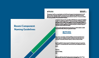 Boomi Component Naming Standards and Guidelines