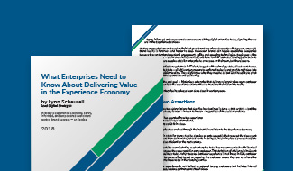 White Paper What Enterprises Need to Know About Delivering Value in the Experience Economy