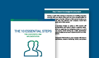 eBook The Ten Steps for Successful CRM Implementation