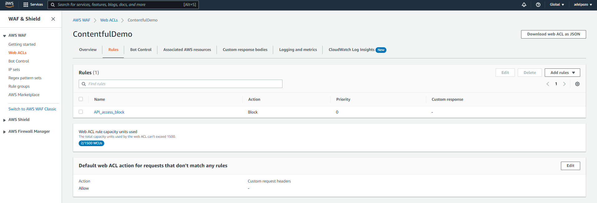 AWS Amplify Contentful NextJS tutorial complex access block screenshot