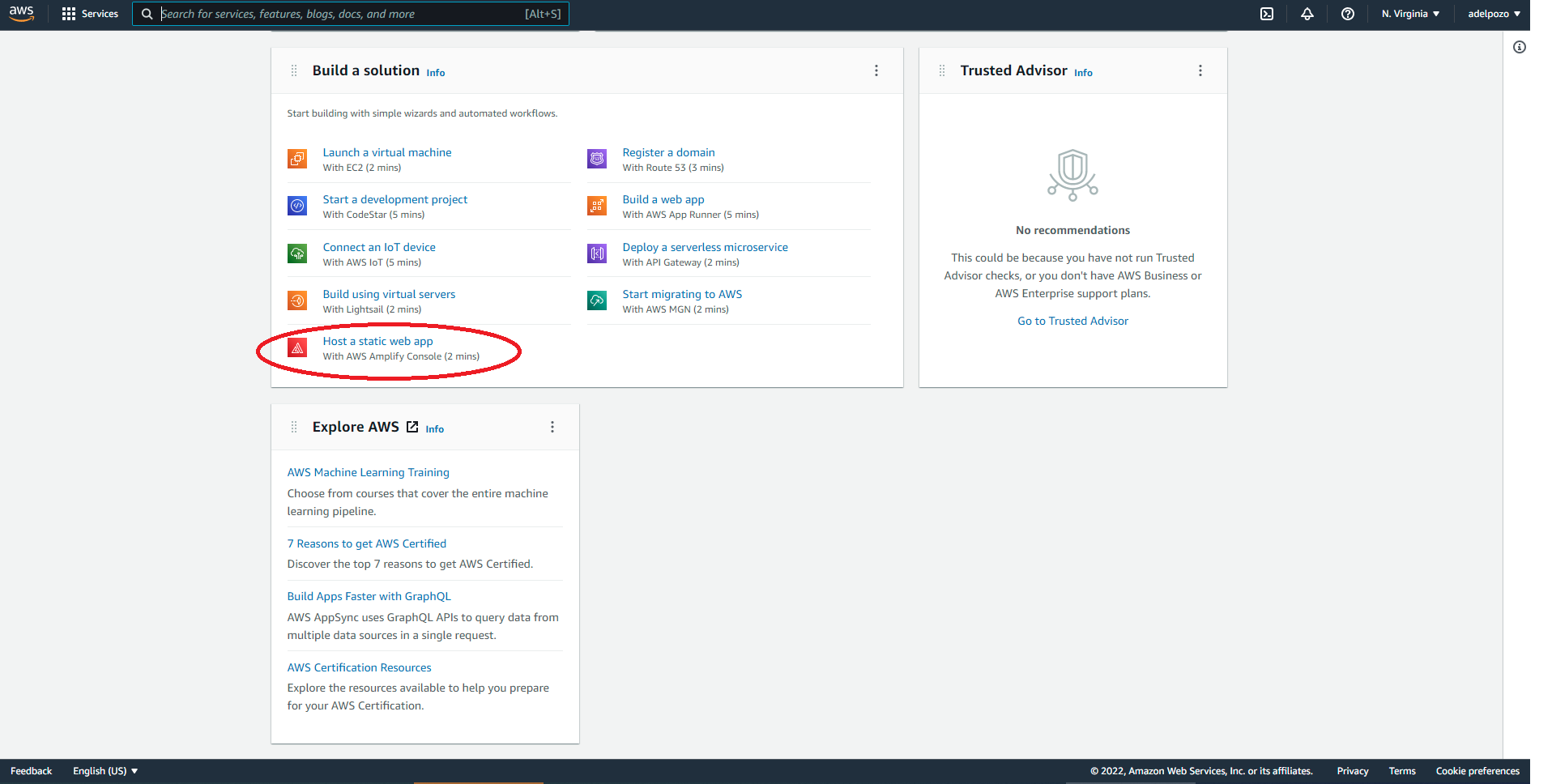 AWS Amplify Contentful NextJS tutorial host static web app screenshot