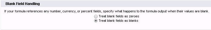 blank field handling