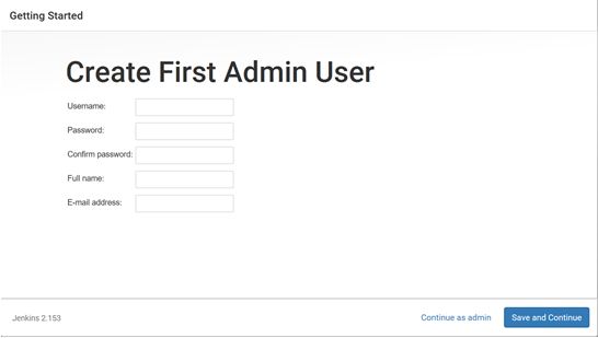 create first admin