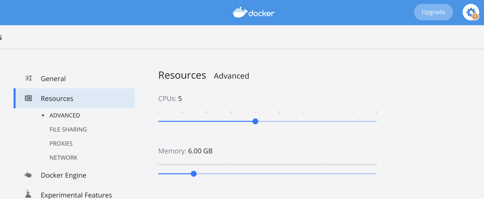Creating a Liferay Docker Container on Apple Silicon Docker Memory