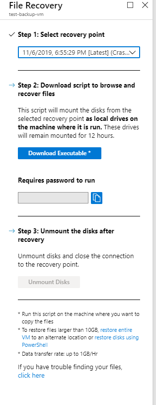 file recovery options