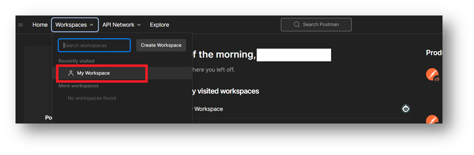 Introduction to Postman My Workspace