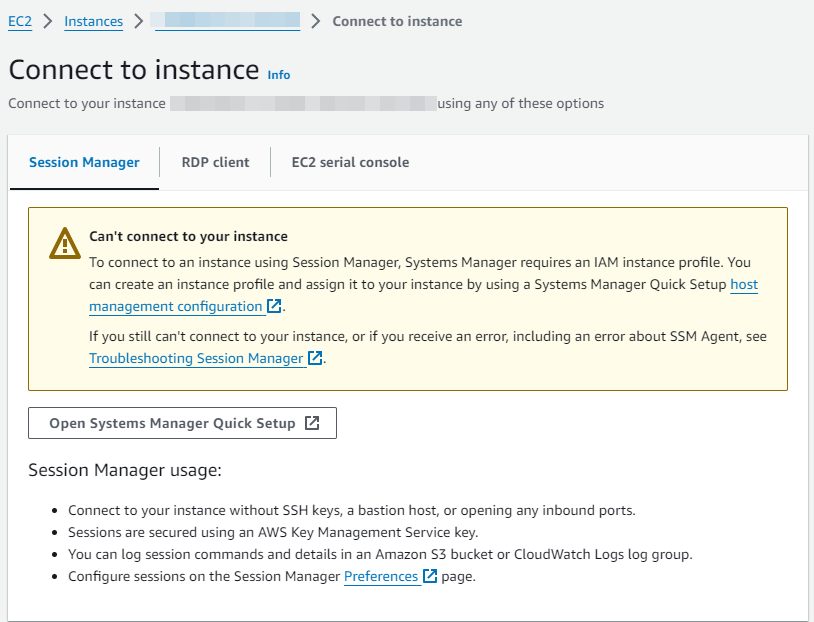 Mastering Instance Access and Security with AWS Session Manager Cannot Connect