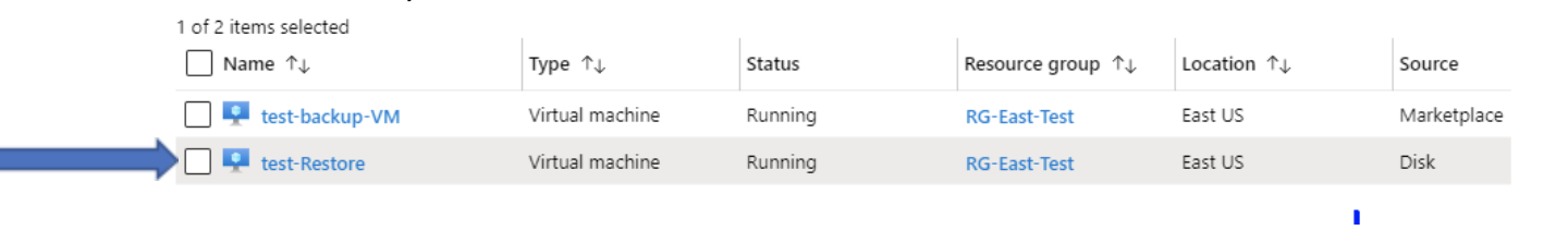 VM Restore Verification